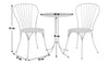 Habiat Elara 2 Seater Metal Garden Bistro Set - White