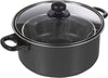 Non Stick Chip Pan Deep Fat Fryer Cooking Pot Frying Basket With Lid