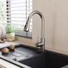 Kitchen Sink Taps Pull Out Spray Single Lever Faucets Mono Mixer Stainless Steel