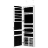 Jewelry Cabinet Lockable Wall/Door Mounted Jewelry Armoire 5 LED Light Xmas Gift
