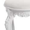 Dressing Table Stool 44x30x30 Vanity Chair Makeup Seat Baroque Piano Chair White