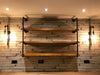 Industrial Shelving Unit Steampunk Style Pipe and Treated Reclaimed Solid Wood!