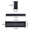 LED Fireplace Media Wall Fire Wall Mounted / Standing Electric Heater 40-100in