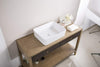 Bathroom Counter Top Ceramic Wash Basin Cloakroom Gloss Sink Rectangular 2 Size