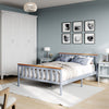 4FT6 Pine Wood Solid Wooden Bed Frame Double Mordern Bedstead Bedroom Furniture