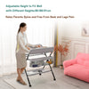 Baby Changing Table Folding Diaper Changing Station with Wheel Adjustable Height