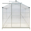 4x6/6x6/8x6/10x6FT Walk-In Greenhouse Aluminium Frame / Polycarb Panel Silver