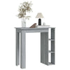 Bar Table with Shelf Grey Sonoma 102x50x103.5 cm Engineered Wood HOT