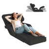 Floor Folding Chair 14 Positions Adjustable Floor Lazy Chair with Armrest Single