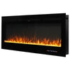 60 inch Insert / Wall Mounted LED Fireplace Electric Inset Fire Media Flames UK