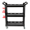 3 Tier Rolling Tool Cart Heavy Duty Utility Cart Tool Service Storage Trolley UK