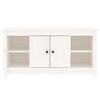 TV Cabinet White 103x36,5x52 Solid Wood Pine W9O2