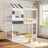 Cottage Elevated Bed Frame Solid Wood Children Sleeping House Bunk Bed Bedstead