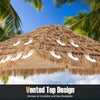 2.7m Cantilever Hula Tiki Thatch Patio Beach Umbrella w/ Vented Top