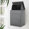Lockable Wall Parcel Delivery Secure Drop Box Outdoor Storage Letter Post Box UK