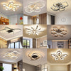 Square/Ring LED Ceiling Lamp Dimmable Light Chandelier Fixture Living Bedroom