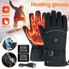 4000mAh Electric USB Heated Gloves Rechargeable Touch Screen Men Motorcycle Gear