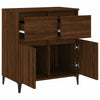 Gecheer Sideboard Brown Oak 60x35x70 Engineered Wood Sideboard G2Y8