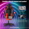 Gaming Chair with RGB LED illuminat Ergonomic Computer Swivel Office Chair Red