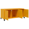 TV Cabinet Stand Unit - Mustard Yellow Cold-rolled Steel Media Console B8F6