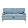 Dusk Hampshire Blue Velvet & Oak 2 Seater Sofa RRP £799