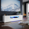 Modern White 180cm High Gloss TV Stand Cabinet Cupboard Unit with RGB LED Lights