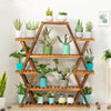 Large Wood Plant Stands Garden Shelves Flower Display Rack Indoor Outdoor