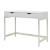 Computer PC Desk With 2 Drawers Home Office Laptop Wooden Gaming Table White