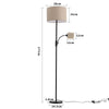 177cm Mother and Child Floor Lamp Lampshade Pole Standing Lamp Reading Light UK