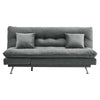 Luxury Upholstered 3 Seater Convertible Sofa Bed Recliner Sleeper Chaise Lounger