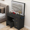Vanity Dressing Table Stool Set Makeup Desk with 4 Drawers and LED Lights Mirror