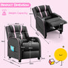 Kids Recliner Chair Toddler Ergonomic Adjustable PU Leather Sofa Couch