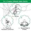 Indoor Holiday Decoration 6FT Halloween Inflatable Spider w/ LED Lights