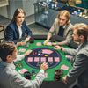 Foldable Poker Table for 8 Players Blackjack Texas Hold’em Table-Green