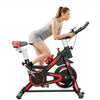 Exercise Bike Indoor Cycling Home Gym Workout Cardio Fitness LCD Monitor Black