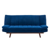 3 Seater Navy Blue Velvet Sofa Bed - Mondaine