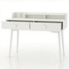 Writing Computer Desk with Hutch 120 CM Wooden Study Workstation White