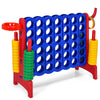 Giant 4 in a Row Game Jumbo Connect 4 Garden Games w/42 Rings Basketball Hoop