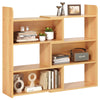 4-Tier Bookshelf with 6 Storage Shelves, Oak Bookcase for Living Room/Office