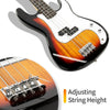 Glarry Electric GP Bass Guitar 4 String Set with Bag Strap Cable Full Kit NEW