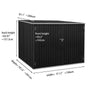 Panana Garden Storage Shed Bike Metal Pent Tool Shed House Can Put Bicycles