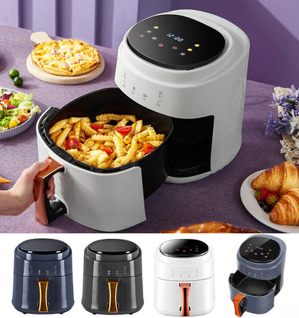 4.5L 8L Digital Air Fryer Healthy Cooker Oven Low Fat Oil Free Food Frying 1400W