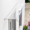 Streamlined Door Canopy Awning Outdoor Porch Window Shade Patio PET Rain Shelter