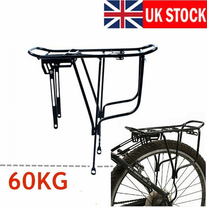 Alloy MTB Bike Bicycle Cycle Pannier Rear Rack Seat Carrier Bag Luggage Bracket