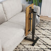 Folding Tilting Medical Adjustable Overbed Bedside Table with Wheels Laptop Desk