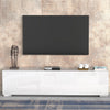 140cm Floating TV Unit Cabinet Wall Mounted TV Stand With LED Lights & Iqxteozes