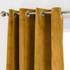 Thick Heavy Velvet Curtains Eyelet Ring Top Fully Lined PAIR of Ready Made Panel