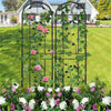 2pcs Large Metal Garden Trellis for Climbing Plants Tall Rustproof Gothic Fences