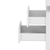 High Gloss Chest of 8 Drawers White with RGB LED Lights Bedroom Bedside Cabinet
