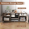 TV Stand Media Console Table Modern Entertainment Center for 65 inch TV Grey